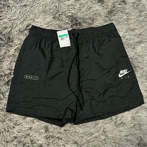 Nike Air Land Woven Shorts Black Hiking Topography AOP Mens XL DM5226-060 NEW